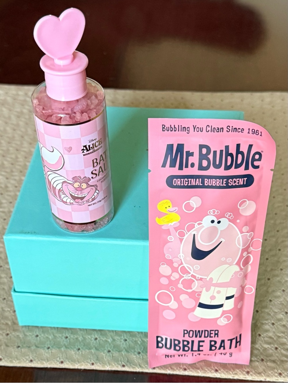 Alice In Wonderland Bath Salts and Mr. Bubble Bubble Bath NWT